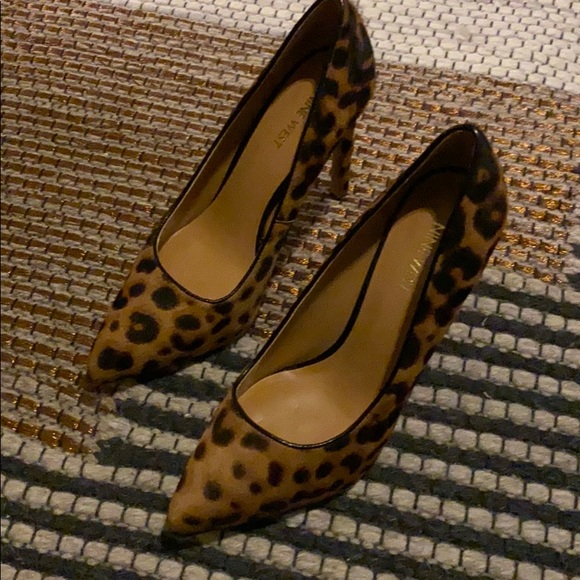 nine west tatiana pumps leopard